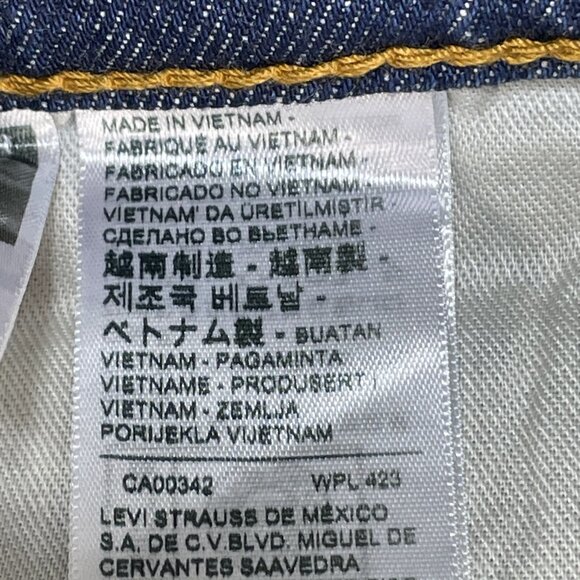 Levis Jeans Mens 537 31x34 Western Bootcut Dark Wash Mid Rise Denim NWT - Picture 10 of 13